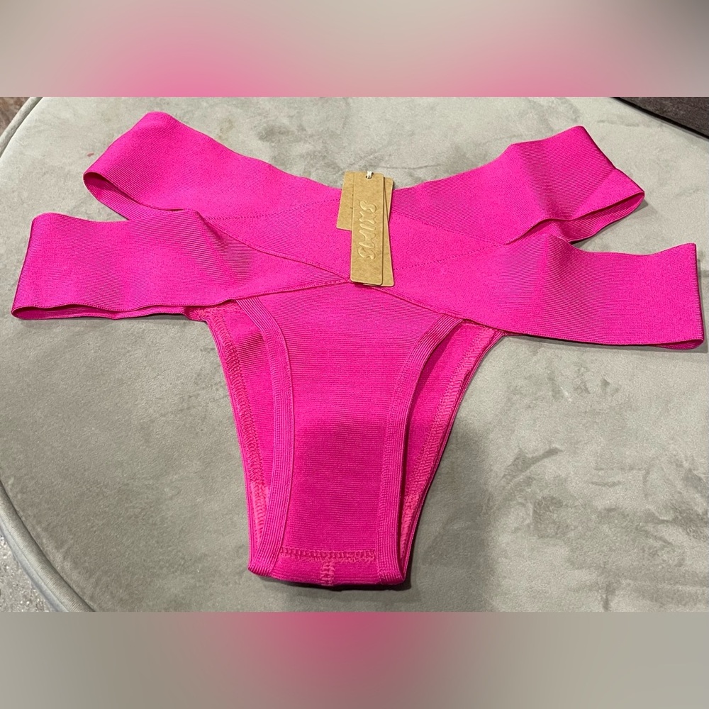 SKIMS Knit Swim Strappy Bikini Bottom